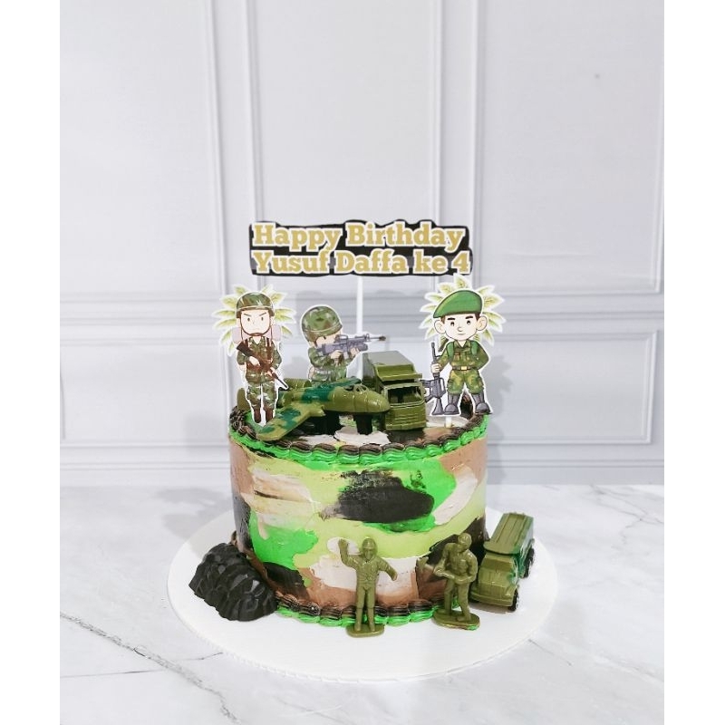 

cake tema tentara