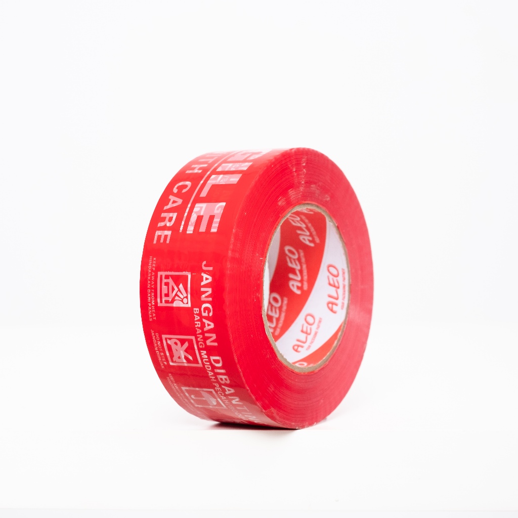 

Lakban Fragile Merah Jangan Dibanting 48mm x 300 Yard Jumbo ALEO