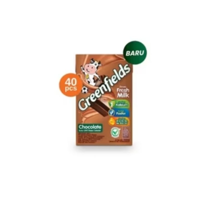 

GREENFIELDS susu UHT Rasa coklat 105 ML isi 40 pcs ( 1dus )