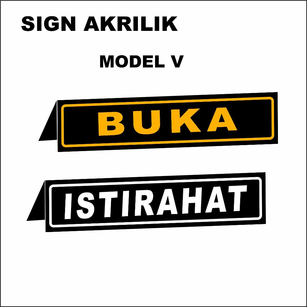 

Papan Akrilik Tanda Meja Kantor Buka & Istirahat