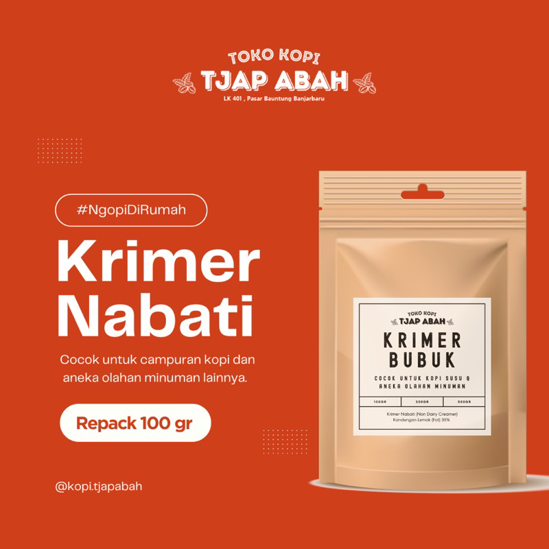 

KRIMER NABATI Repack 100gr 200gr untuk Campuran Kopi