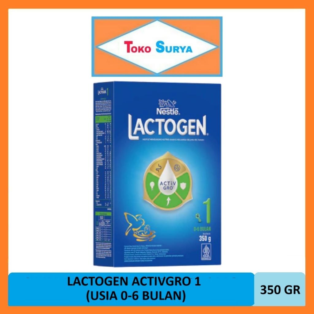 Nestle Lactogen Activgro 1 Susu Formula Bayi 0-6 Bulan 350 Gr
