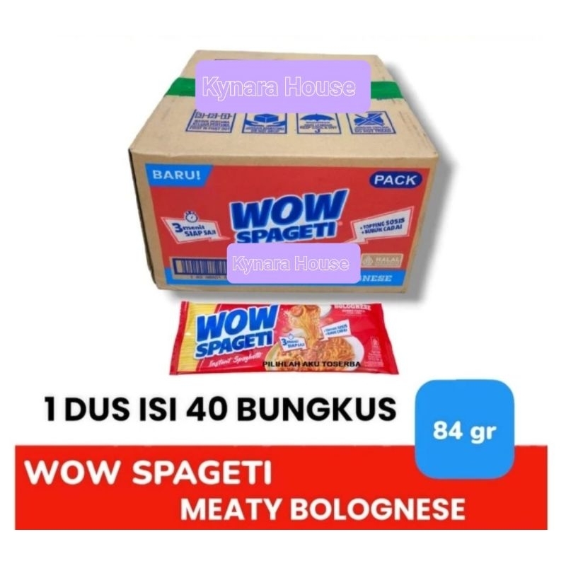 

WOW Spageti Instant Spaghetti 40x84gr (Karton)