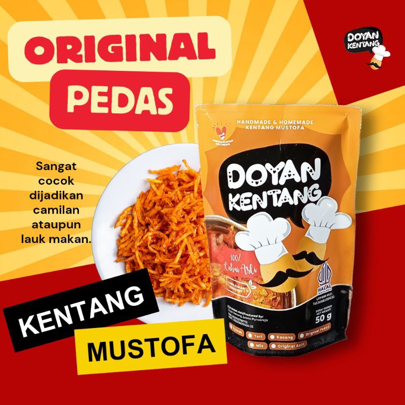 

Kentang Mustofa Doyan Kentang Original Pedas 50 gram