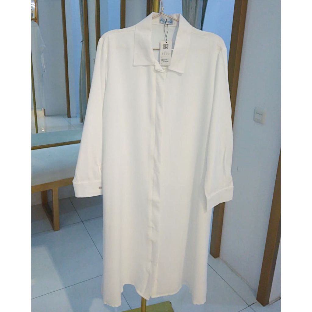 Fiorellya by dwee - Sweet Set White ( TUNIK ONLY ) - Tunik Berbahan Shakila Premium