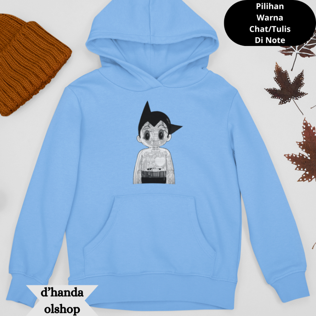 Sweater Hoodie Anak Cotton Everyday Anime Astroboy 2 | Usia 4-15 Tahun