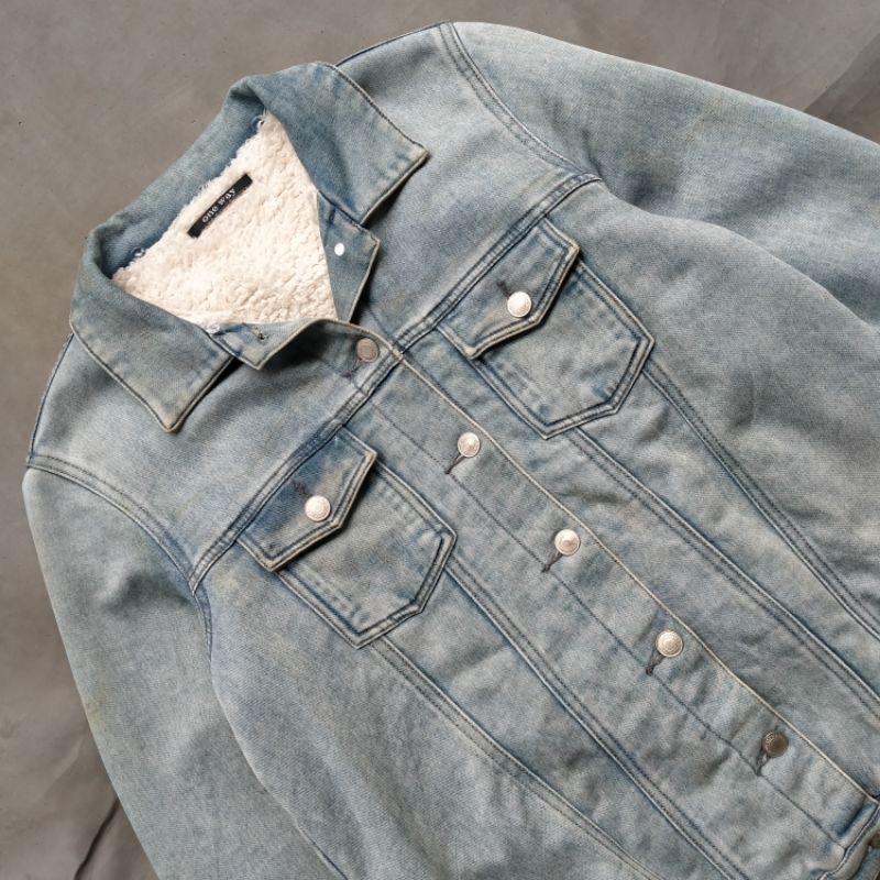 Jaket Tracker Sherpa One Way Denim