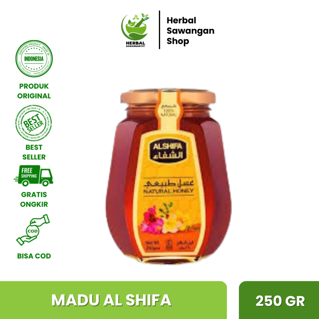 

Madu Al Shifa 250gr Kemasan Botol Kaca Original | Madu Alshifa Dari Saudi Arabia