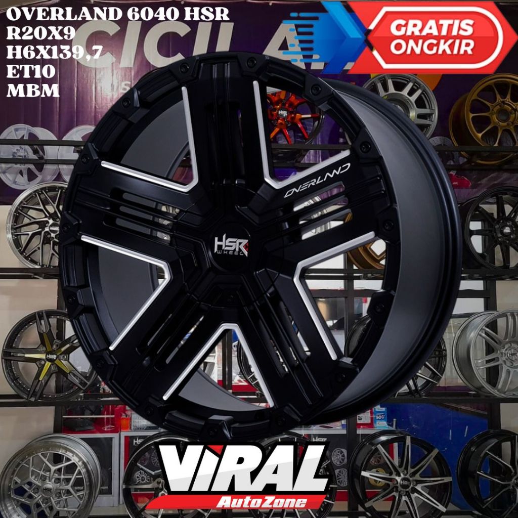 Velg Mobil Ring 20 HSR OVERLAND R20 UNTUK PAJERO FORTUNER MUX EVEREST