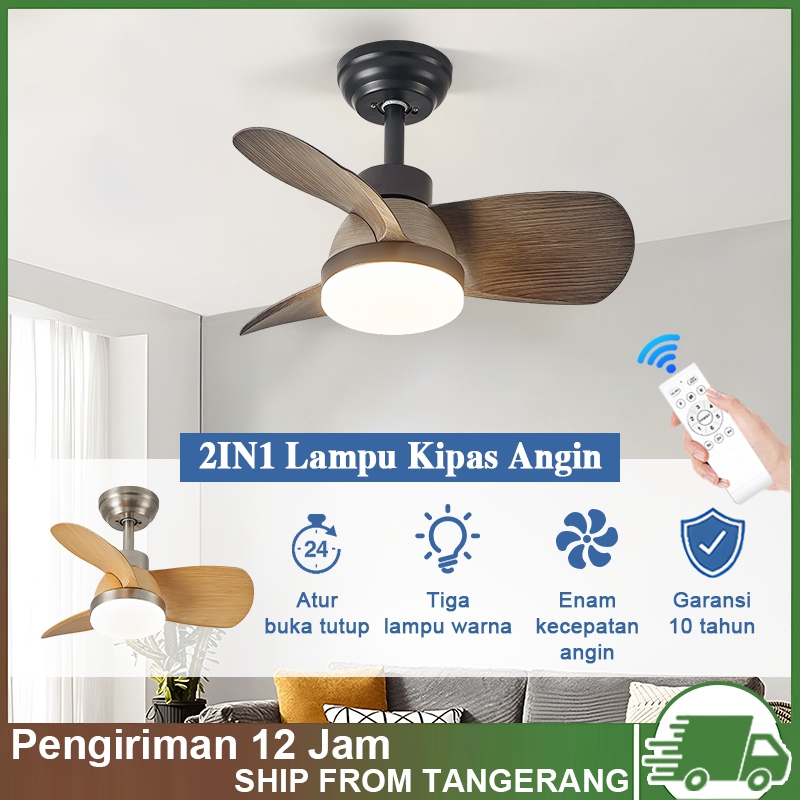 COD lampu kipas angin 24/28/30 inci kipas gantung kipas lampu gantung plafon remote lampu kipas