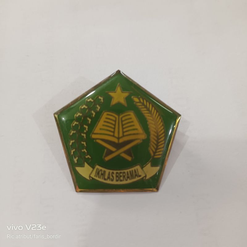 PIN KEMENAG LOGO LENCANA DEPAK/IKHLAS BERAMAL