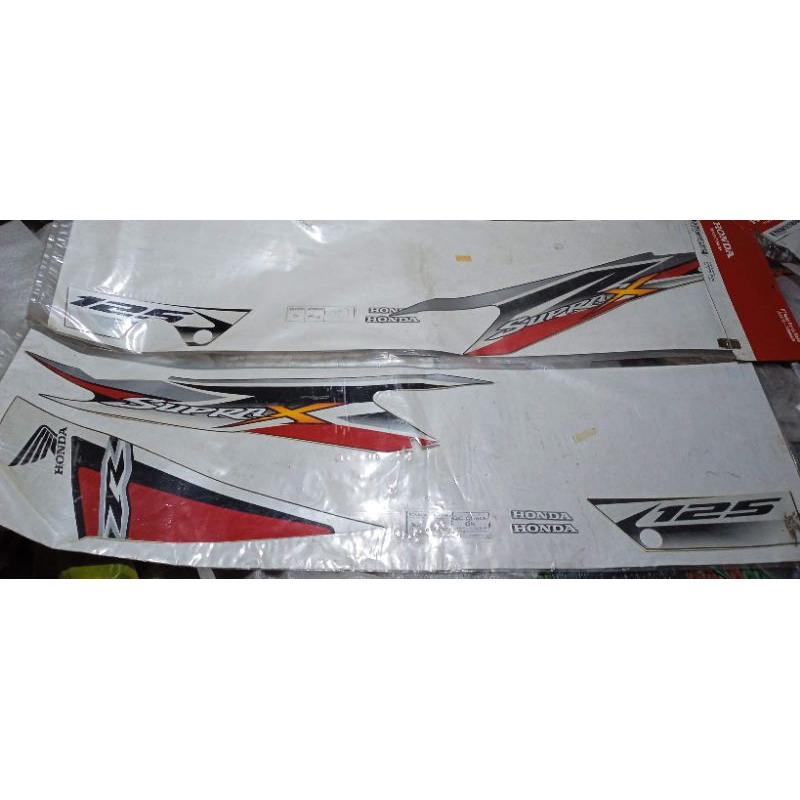 871x0 kyl a30 zal zar original AHM Astra Honda motor stripe black red striping stiker box cover body