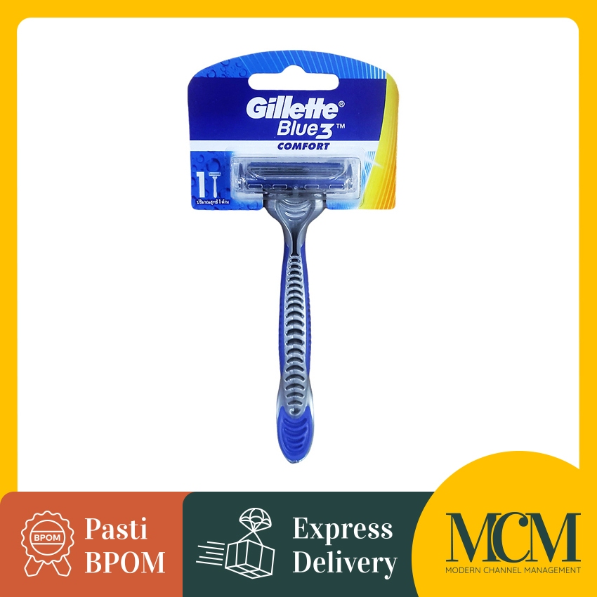 Pisau Cukur Gillette Blue 3 - 1 Razor - Alat Cukur Terbaik