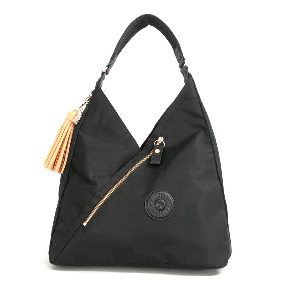 Tas Pundak KP Olina Rose Black Medium Tote Bag Hitam Tas Pundak Tote Tas Kerja Tas Besar Jalan Wanit