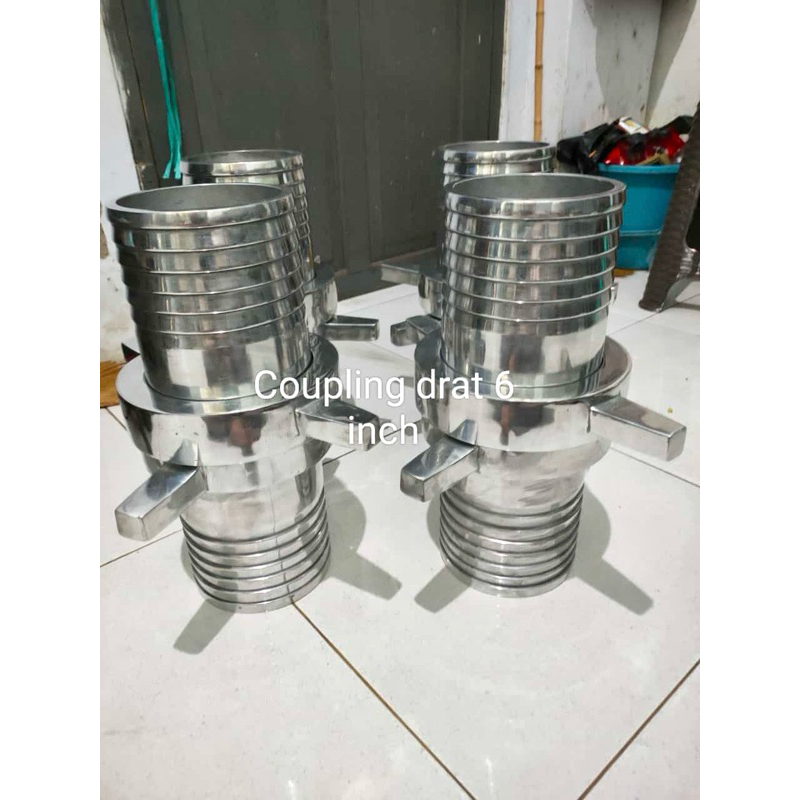 Coupling drat 6 inch Alumunium