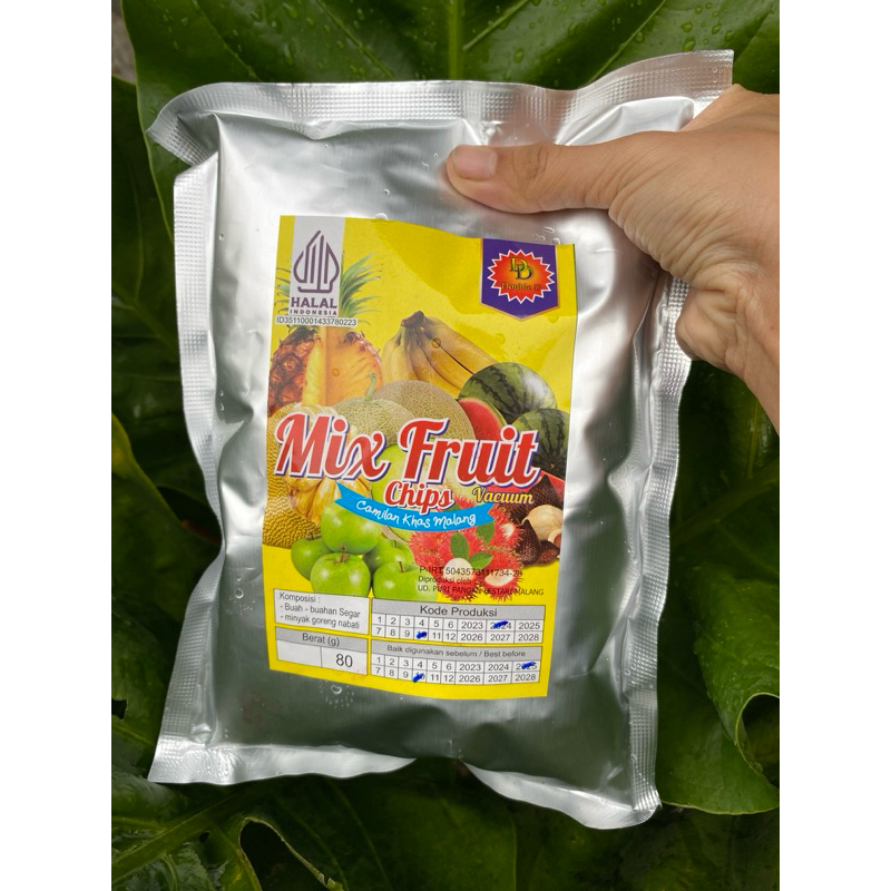 

Keripik Buah Rasa Mix Fruit Berat 80 Gram