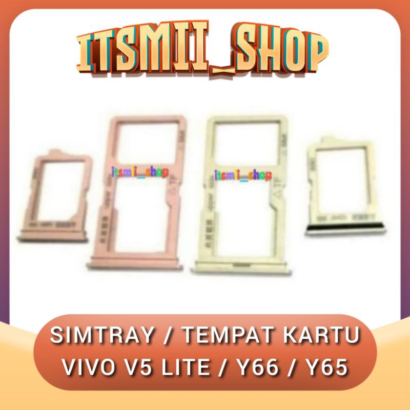 SIM TRAY SIM LOCK SLOT HOLDER TEMPAT KARTU SIM VIVO V5 LITE Y66 Y65