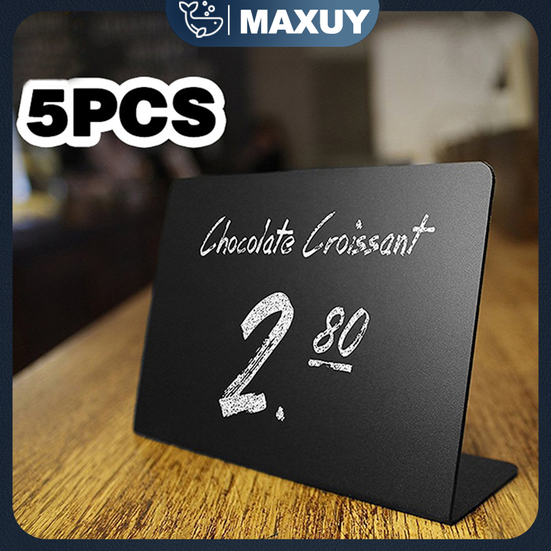 

5PCS Letter Board Papan Mini Chalkboard Papan Tulis Menu Kecil Stand Papan Tulis Mini Papan Reserved Papan Reminder