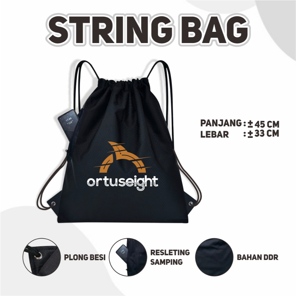 Tas serut olahraga tas sepatu bola tas ortus tas serut ransel tas sepak bola futsal tas bola kain ta