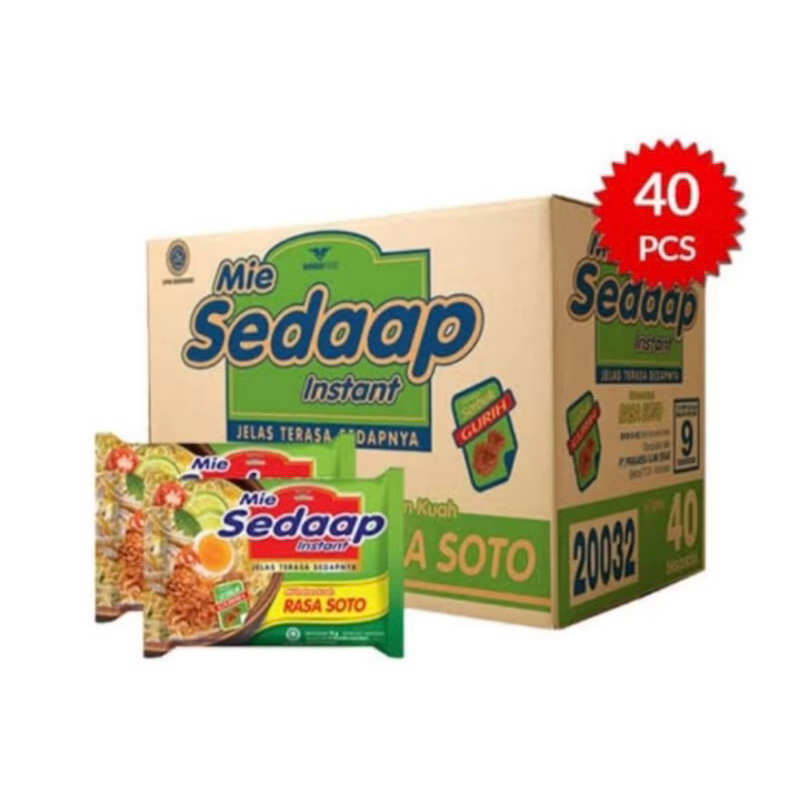 

Mie Sedaap Soto 1 dus isi 40 pcs