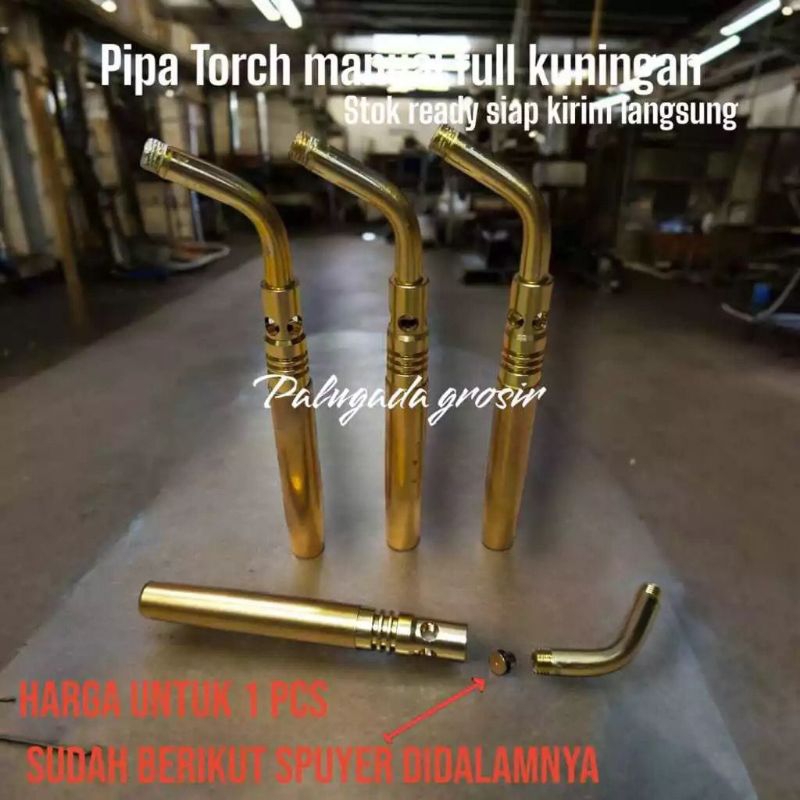 Pipa gas torch selongsong + spuyer lengkap
