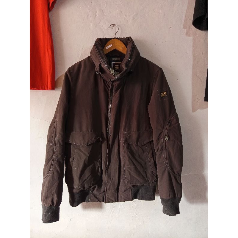 GSTAR RAW DENIM CO ARMY BOMBER ORIGINAL (LIKE NEW) ORIGINAL 100%