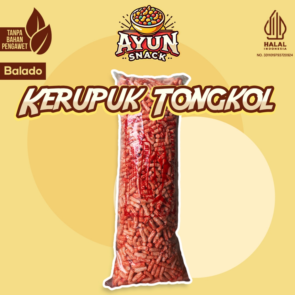 

KERUPUK TONGKOL 1KG – Cemilan Gurih Renyah untuk Keluarga [JAMINAN RASA] - RASA BALADO