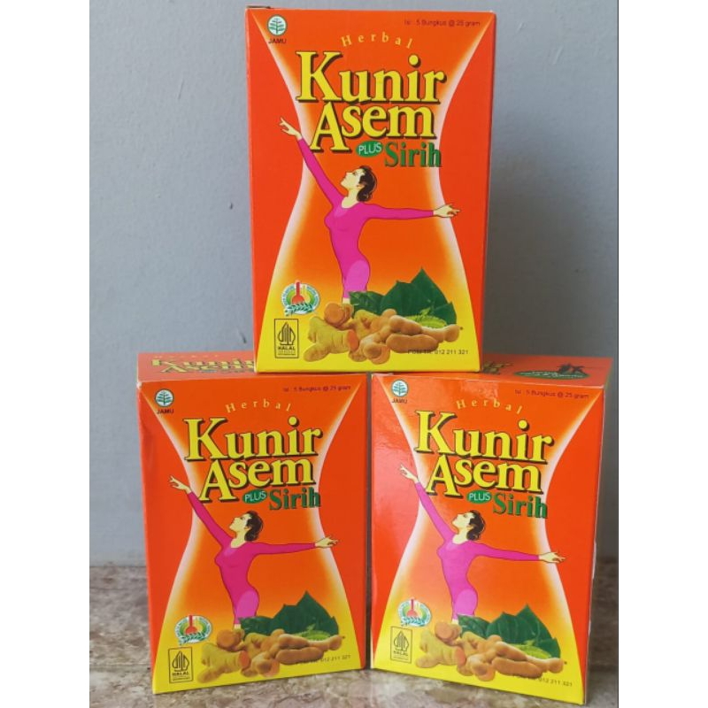 

Kunir Asem plus sirih box cap Leo isi 5 Sachet