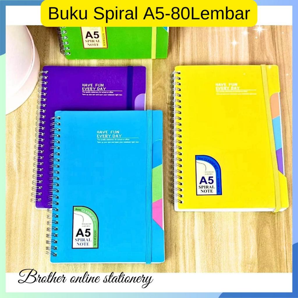 

BOS Buku Tulis Spiral Tali A5/Notebook/Note Book/Buku Catatan/Diary