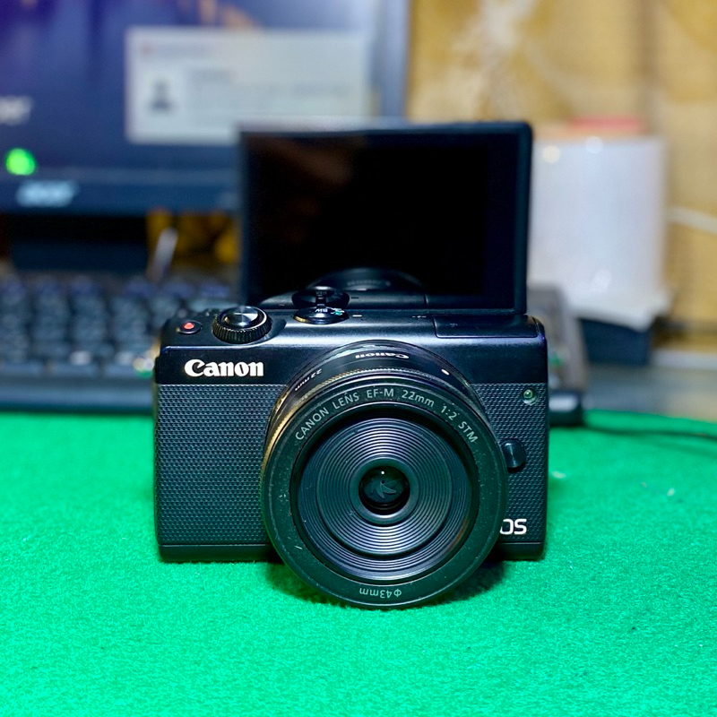 CANON EOS M100 wifi kamera mirorless eos m100 mulus fulset LENSA FIX 22mm F2 STM