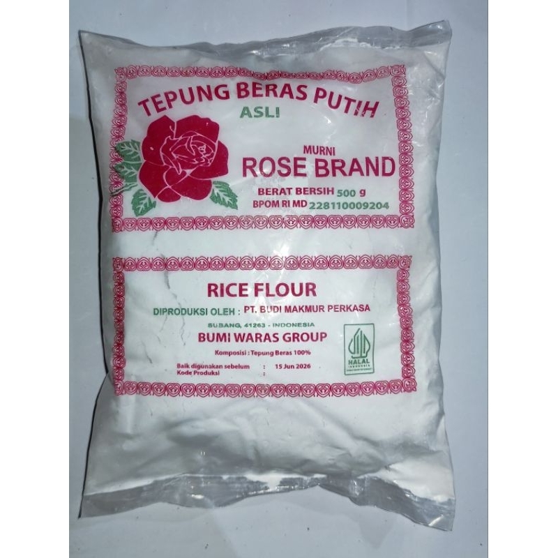 

Tepung Beras Rose Brand 500gr