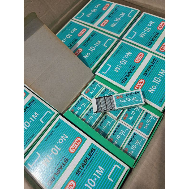 

( 1 Box isi 20 PAK) BIJI STAPLES SUN UKURAN KECIL HD_10