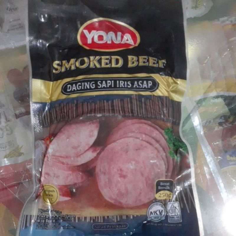 

Yona Smoke Beef/Daging Sapi iris Asap 250gr