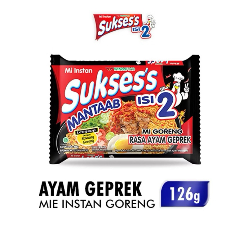 

Suksess Mie Instan Goreng Ayam Geprek Bag 126 gr