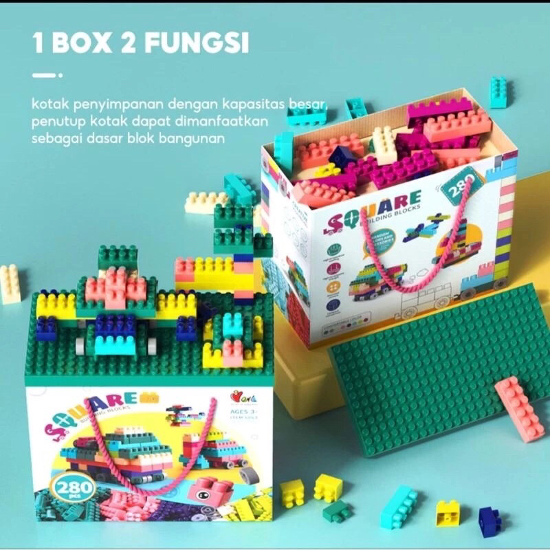 KKV MAINAN BRICK BALOK LEGO KKV BANJARMASIN + KERTAS KADO