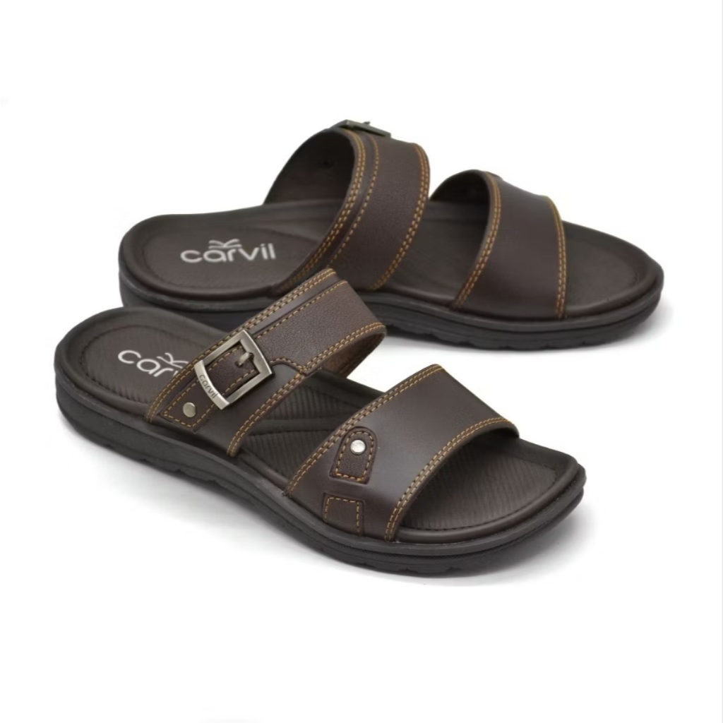 SANDAL PRIA MERK CARVIL LARRIE-02 HITAM TALI 2