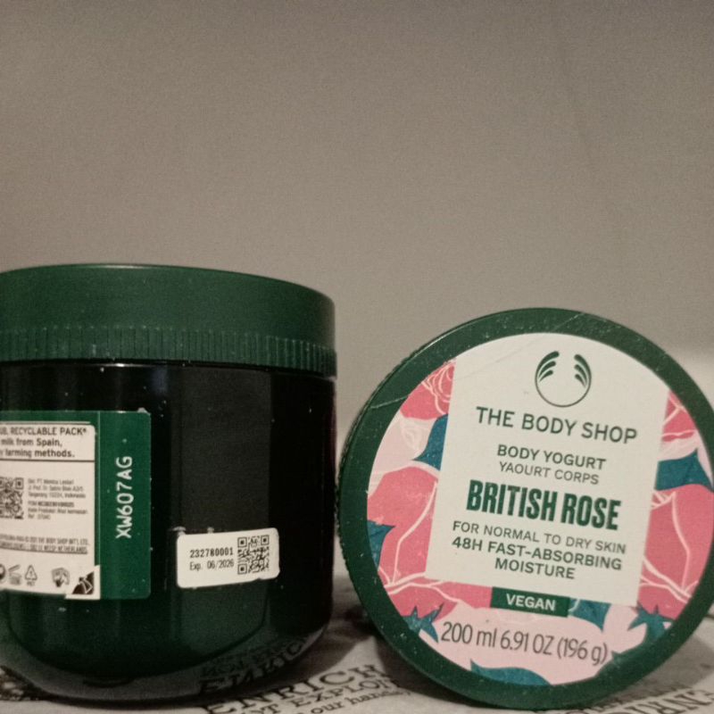 British rose body yogurt the body shop