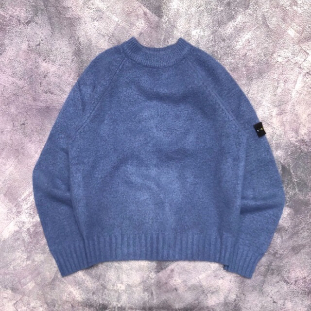 knitwear Stone island junior blue second murah