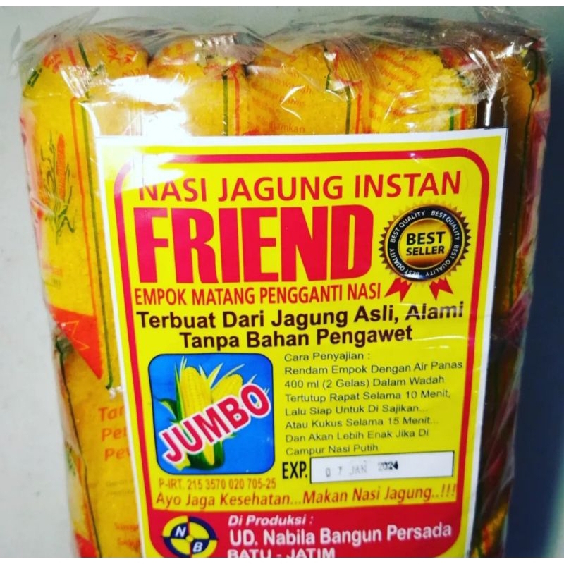 

Nasi jagung instan 10pcs /Beras jagung mpok