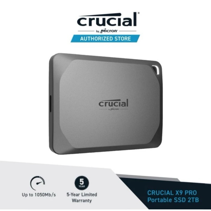 Crucial X9 PRO Portable SSD 2TB - SDD Eksternal Portable