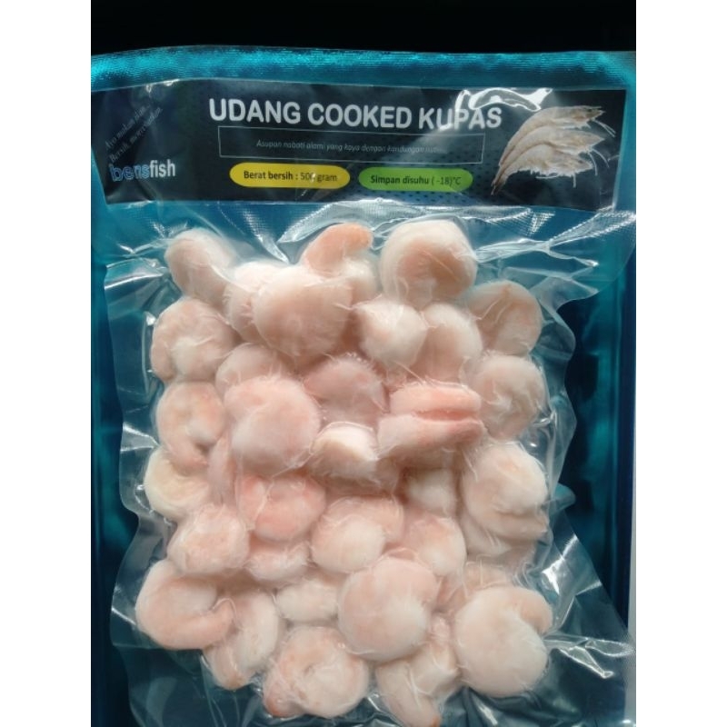 

Bensfish Udang Cooked Kupas