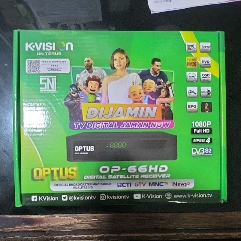Receiver Parabola Optus OP-66HD Bisa MNC Grup RCTI GTV iNews / Resiver Digital OP 66 HD