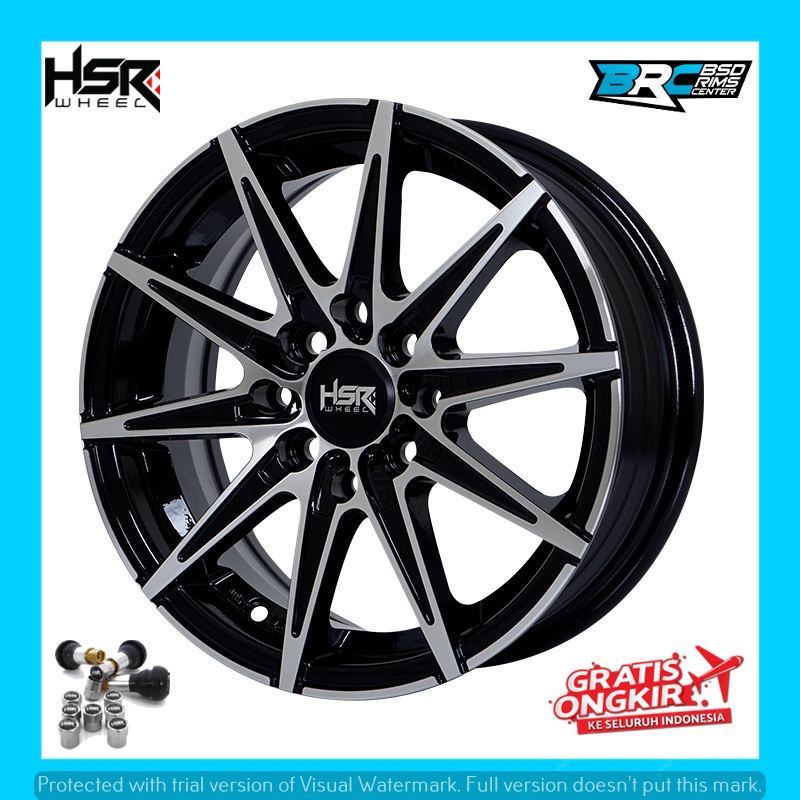 Velg mobil racing hsr kccx ring 14 untuk mobil wuling aer ev avanza xenia dll