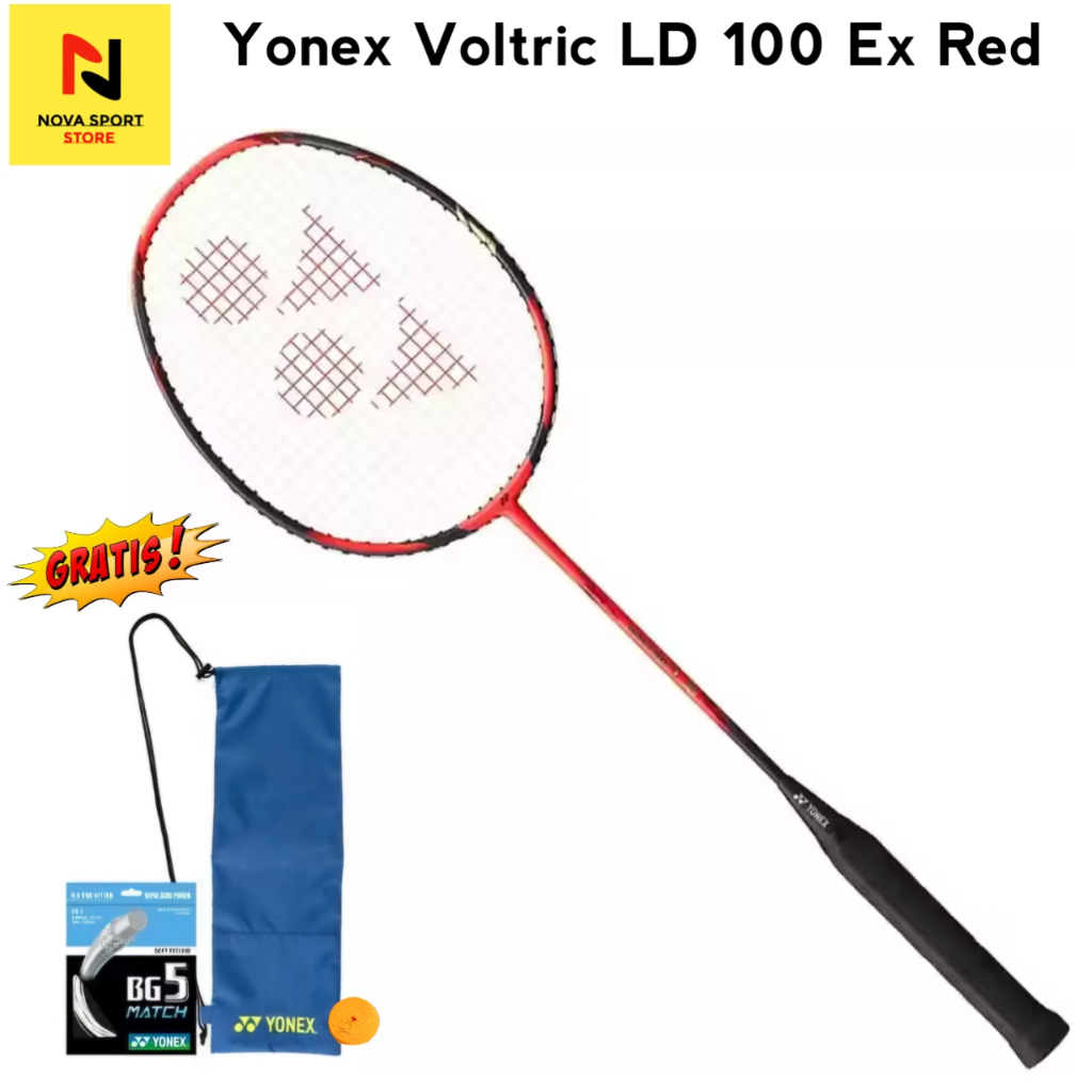 Yonex Raket Badminton Voltric  LD 100  Ex Red