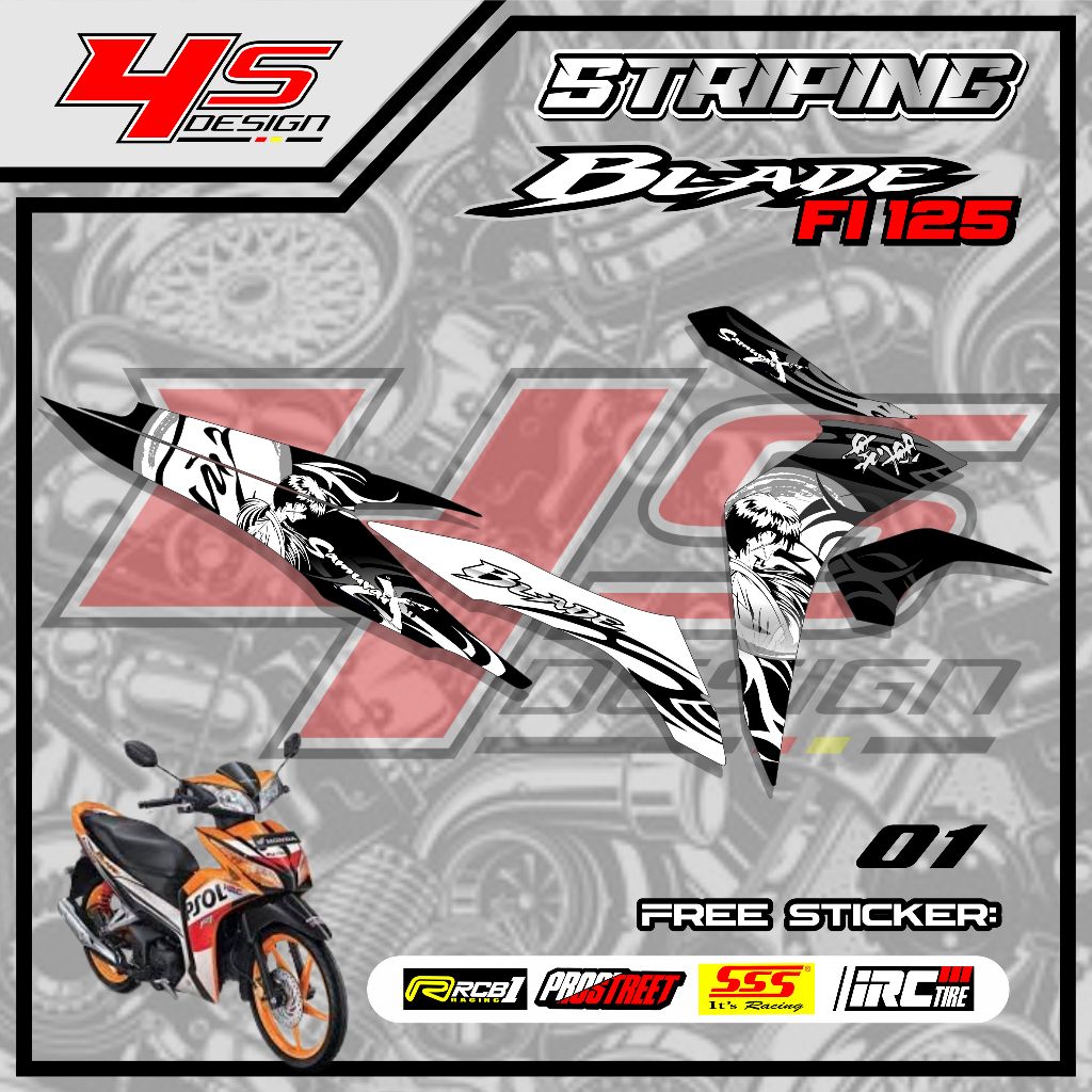 01 STICKER STRIPING BLADE FI 125 - STICKER STRIPING BLADE FI 125