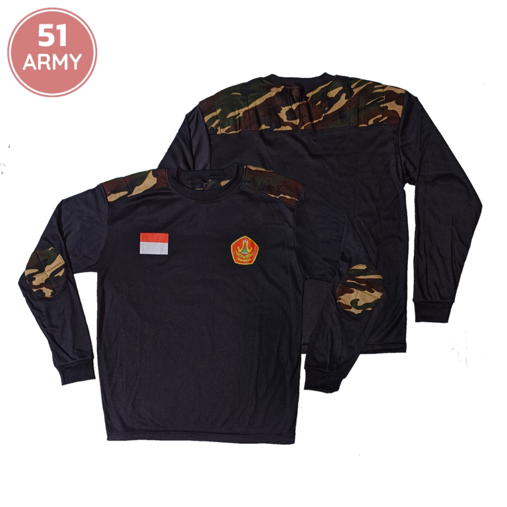 Kaos Lapangan Ormas Banser  Hitam Loreng Kaos Banser Bantalan Kaos Loreng Banser Termurah