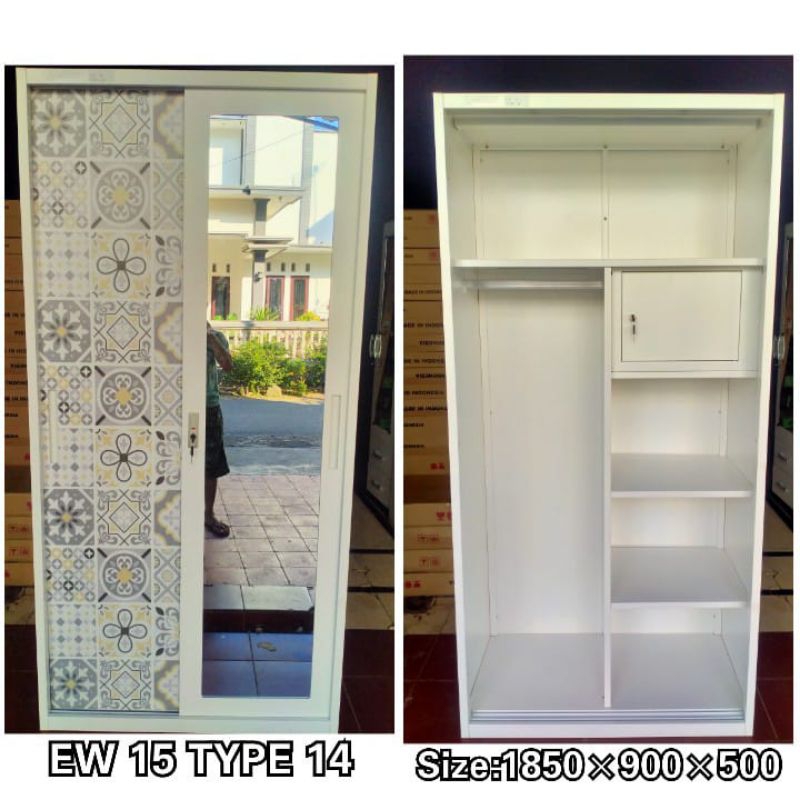 Lemari besi 2 pintu