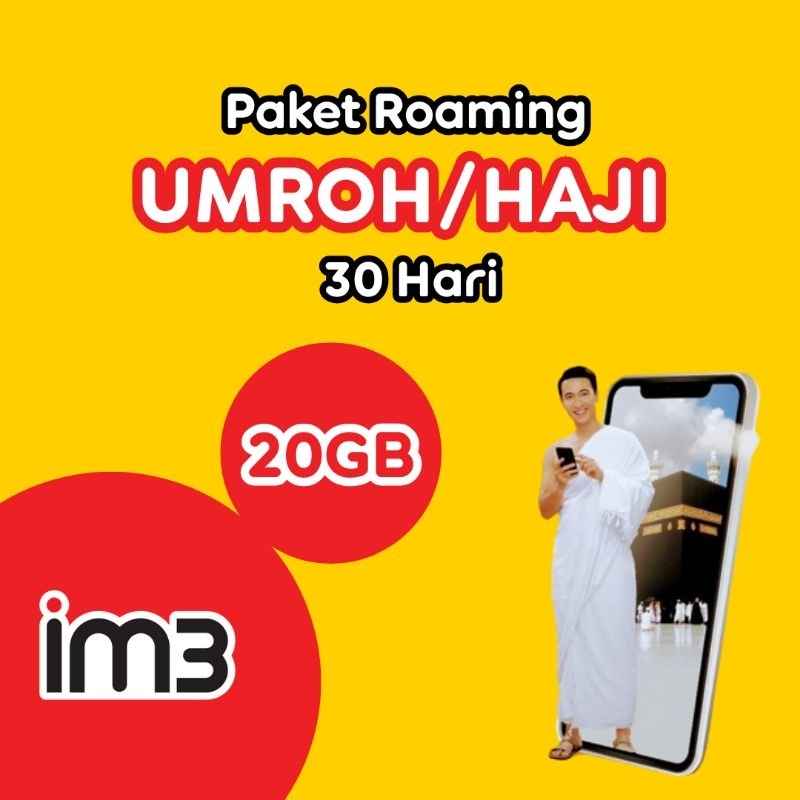 Paket Internet Umroh Haji Indosat IM3 30 Hari