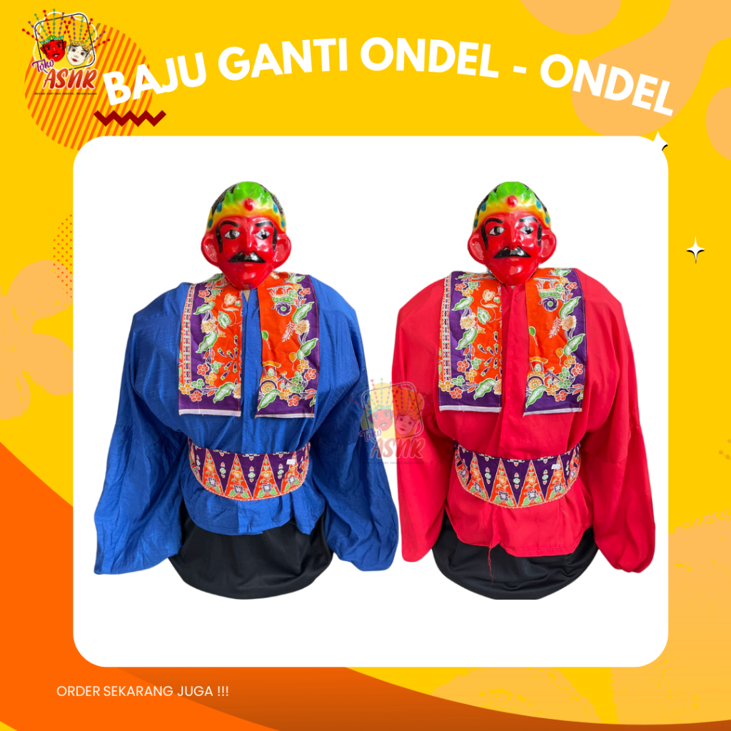 Pakaian Ondel - ondel | Baju ganti ondel - ondel | kostum ondel 85cm