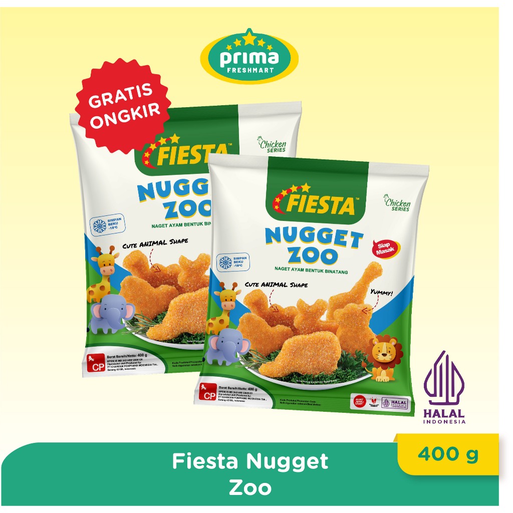 

Paket Fiesta Nugget Zoo 400 Gr (2 Pcs)